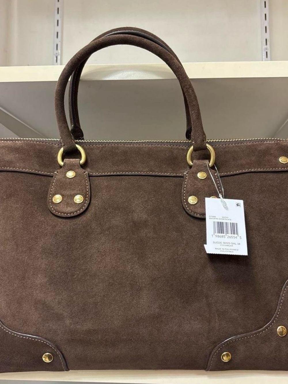 Coach Rhyder 38 in Chocolate Brown Suede - Picture 3 of 6